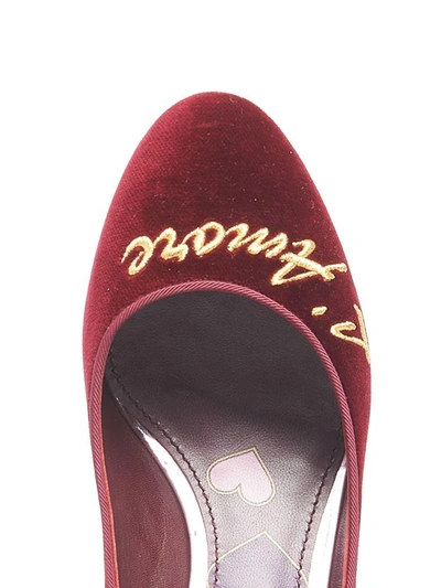 Shop Dolce & Gabbana 'valli' Shoes In Burgundy