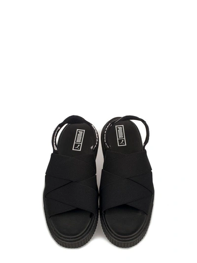 Shop Puma Black Platform Sandal
