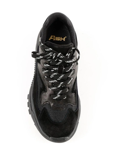 Shop Ash Addict Sneakers In All Black/outsole Black
