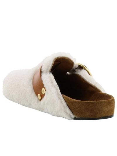 Shop Isabel Marant Mirvin Flat Sandals In Natural