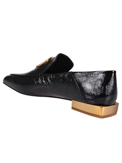 Shop Ferragamo Gancio Loafers In Nero