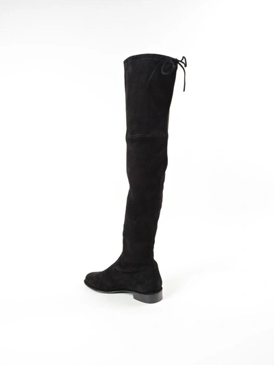 Shop Stuart Weitzman The Lowland Over-the-knee Boots In Black