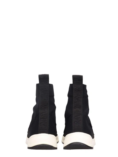 Shop Balmain Cameron Sock Sneakers In Black