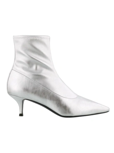 Shop Giuseppe Zanotti Salome' Ankle Boots In Silver