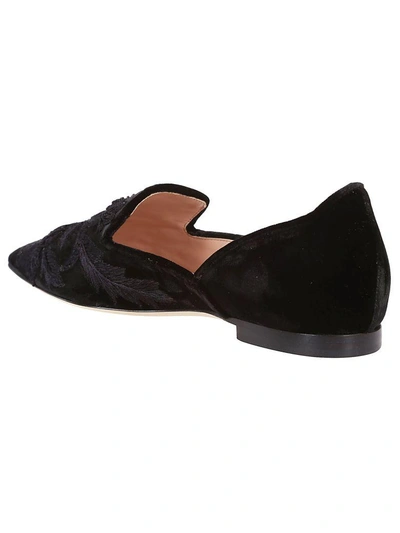 Shop Alberta Ferretti Embellished Bow Pumps In Nero