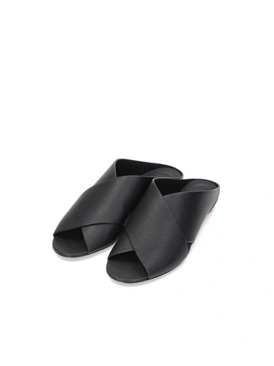 Shop Ferragamo Lasa Mules In Black