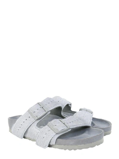 Shop Rick Owens Arizona Birkenstock Sandals In Grigio