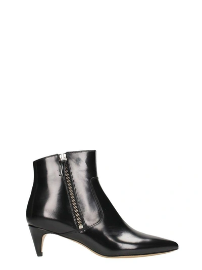 Shop Isabel Marant Deby Ankle Boots In Black