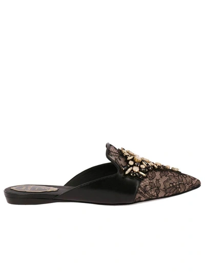 Shop René Caovilla Rene Caovilla Ballet Flats Shoes Women Rene Caovilla In Black