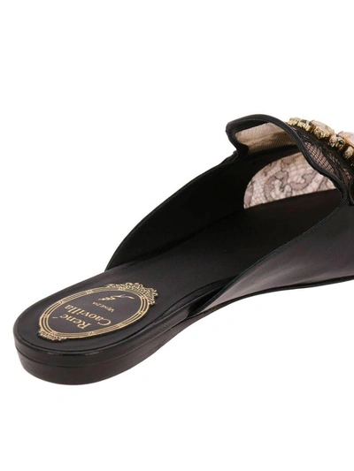 Shop René Caovilla Rene Caovilla Ballet Flats Shoes Women Rene Caovilla In Black