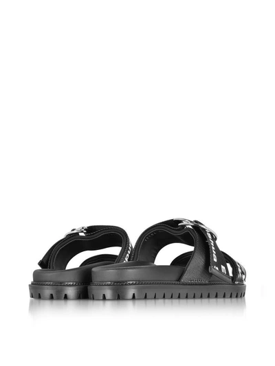 Shop Joshua Sanders Black Go High Slide Sandals