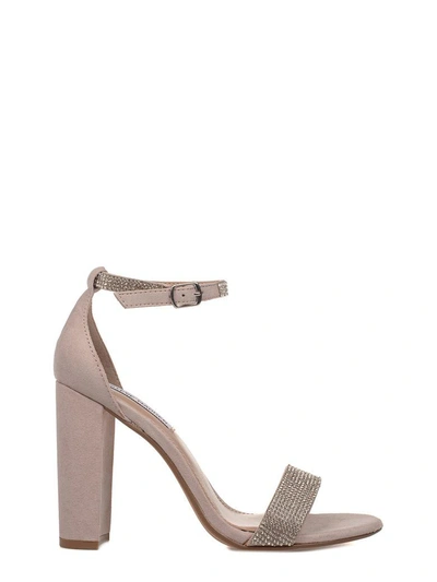 Shop Steve Madden Blush Pink Carrson Suede Heeled Sandal