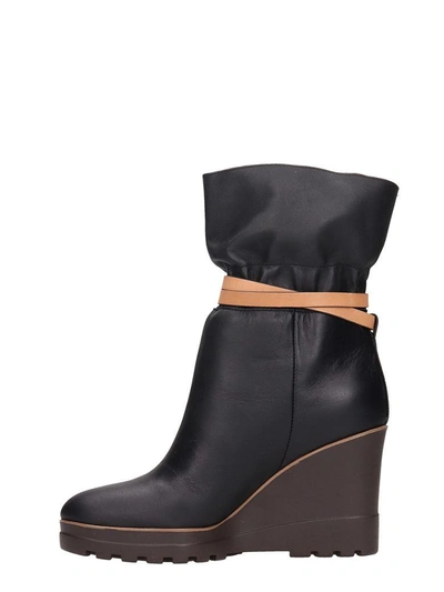 Shop See By Chloé Kelvin Wedge Ankle Boots In Black