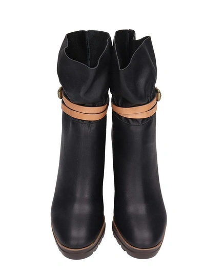Shop See By Chloé Kelvin Wedge Ankle Boots In Black
