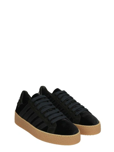Shop Dsquared2 Barney Sneakers In Black