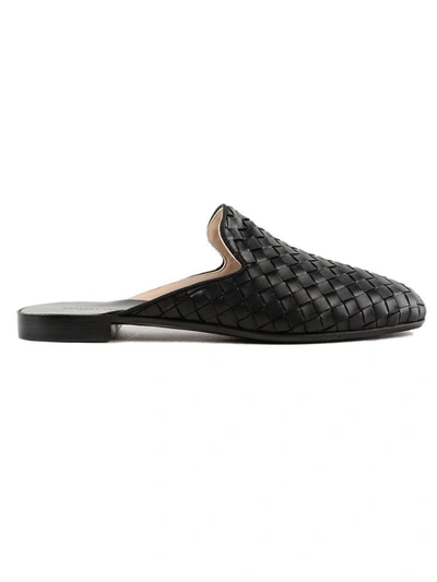 Shop Bottega Veneta Braided Mules In Nero