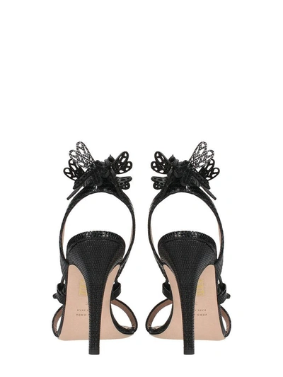 Shop Red Valentino Flying Up Sandals In Black