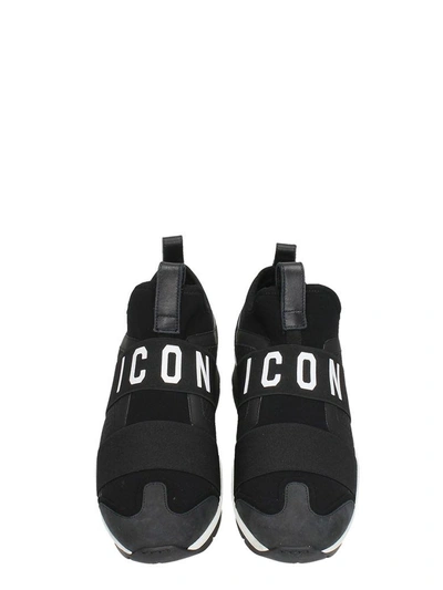 Shop Dsquared2 Runner Icon Sneakers In Black