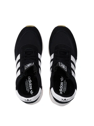 Shop Adidas Originals I-5923 Black Mesh And Suede Sneaker In Nero