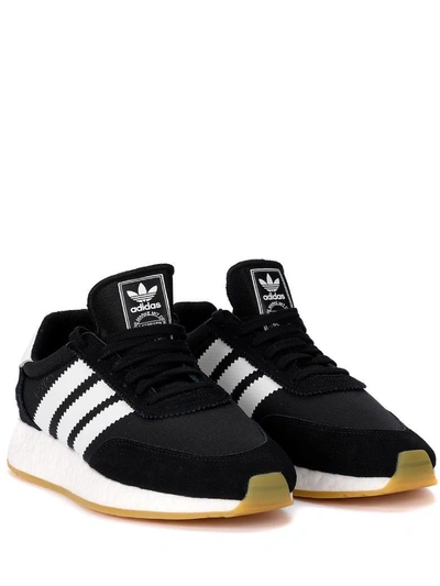 Shop Adidas Originals I-5923 Black Mesh And Suede Sneaker In Nero
