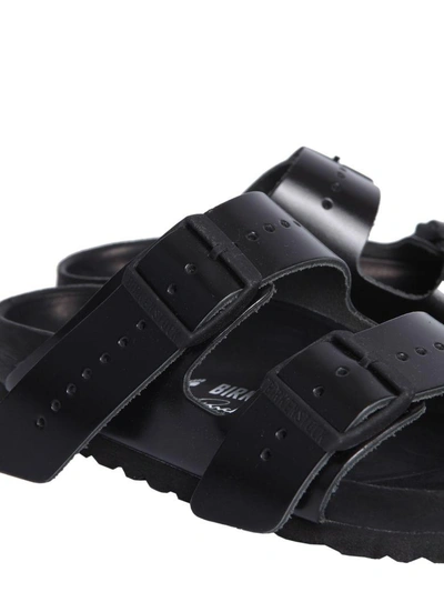 Shop Rick Owens Arizona Birkenstock Sandals In Nero