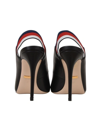 Shop Gucci Black Leather Pumps