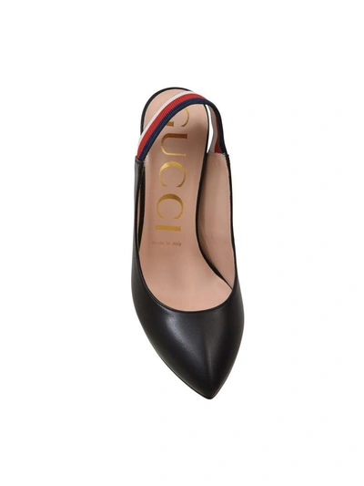 Shop Gucci Black Leather Pumps