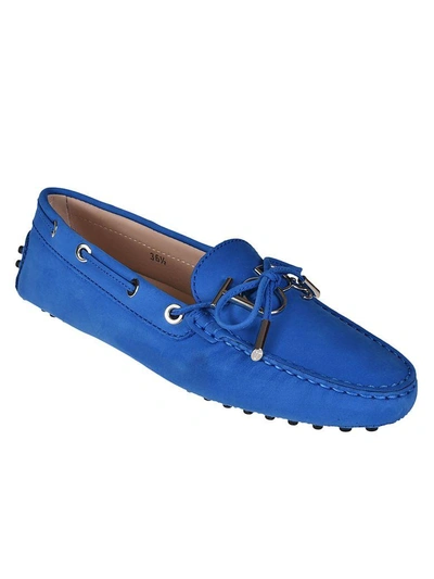 Shop Tod's Gommino Driving Shoes In Bluette