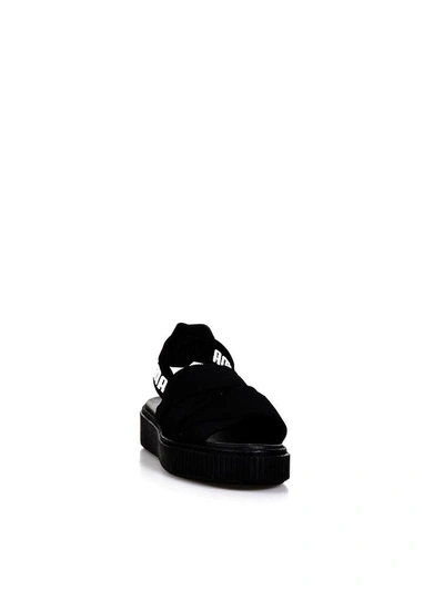 Shop Puma Black Elastic Straps Sandals