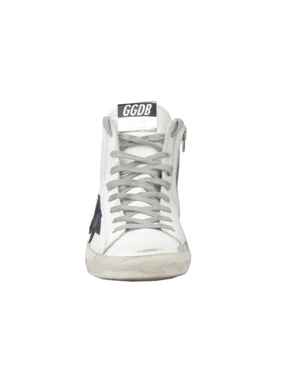 Shop Golden Goose Francy Sneaker In White-bluette Zip