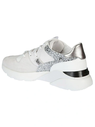 Shop Hogan H385 Active One Sneakers In Bianco/grigio Medio