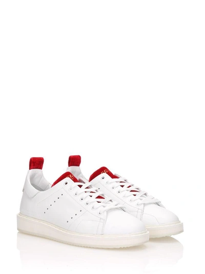 Shop Golden Goose Sneakers Starter In White