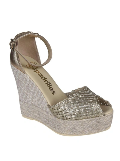 Shop Espadrilles Sandals In Silver