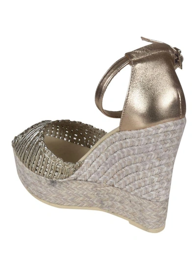 Shop Espadrilles Sandals In Silver