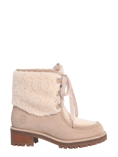 Shop Tory Burch Meadow Boots In Nude