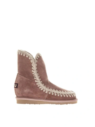 Shop Mou Rose Suede Eskimo Iw Summer Ankle Boots