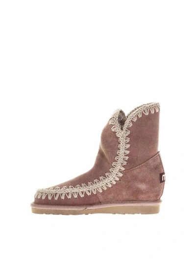 Shop Mou Rose Suede Eskimo Iw Summer Ankle Boots