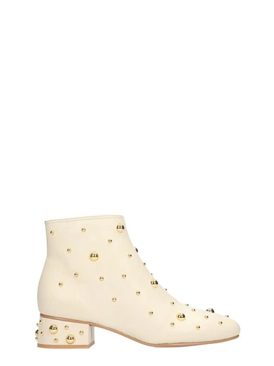 Shop See By Chloé Jarvis Butter Leather Ankle Boots In Beige