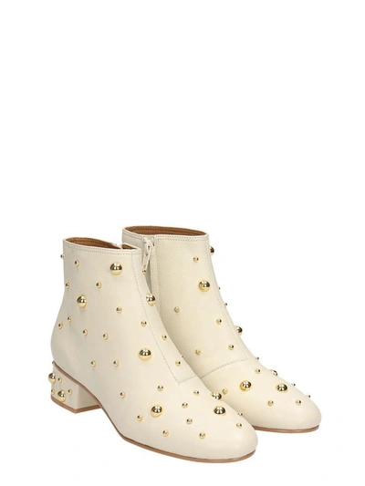 Shop See By Chloé Jarvis Butter Leather Ankle Boots In Beige