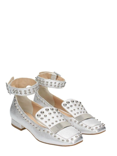 Shop The Seller Silver Studs Loafers