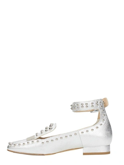 Shop The Seller Silver Studs Loafers