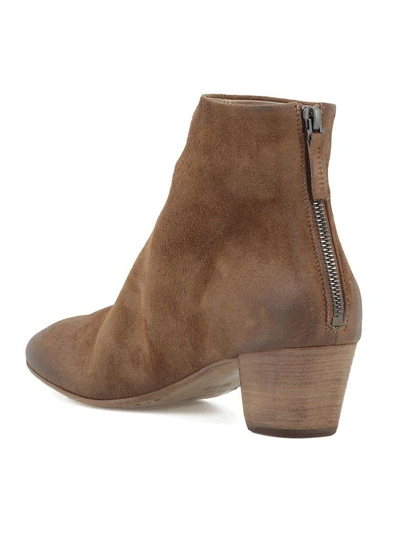 Shop Marsèll Leather Ankle Boot In Noce
