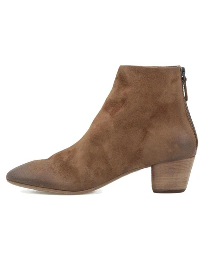 Shop Marsèll Leather Ankle Boot In Noce