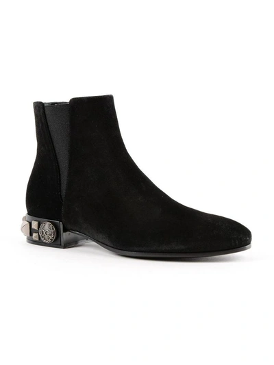 Shop Dolce & Gabbana Studded Ankle Boots In Nero/nero