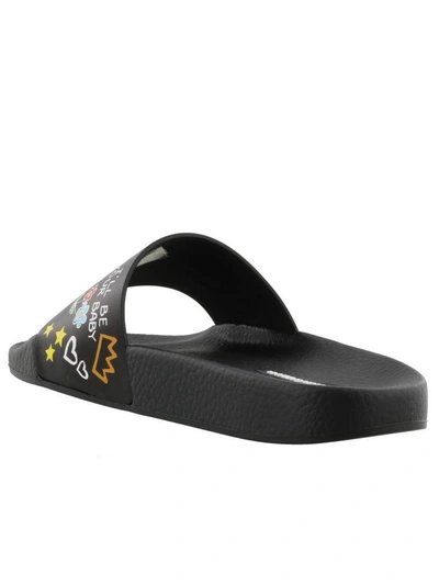 Shop Dolce & Gabbana Slide Sandals In Black/others Colours
