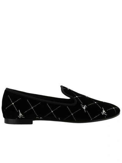 Shop Giuseppe Zanotti Regal G Loafers In Black