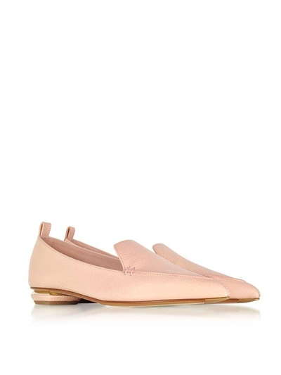 Shop Nicholas Kirkwood Beya Powder Pink Leather Loafer