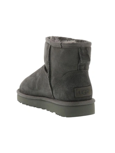Shop Ugg Mini Classic Boot In Grey