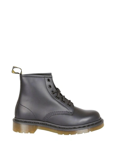 Shop Dr. Martens' Dr Martens 101 Smooth Lace Up Boots In Black