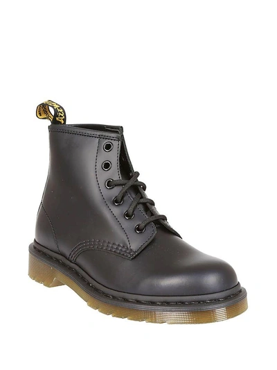 Shop Dr. Martens' Dr Martens 101 Smooth Lace Up Boots In Black